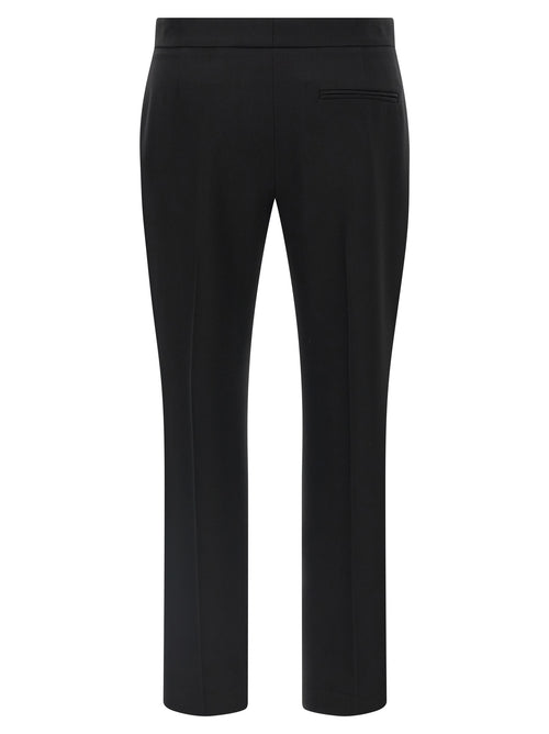 Pantalones de vestir de lana negra Alexander McQueen