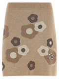 Falda Larga de Lana Beige Kenzo