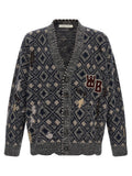 WALES BONNER Multicolor Merino Wool Cardigan