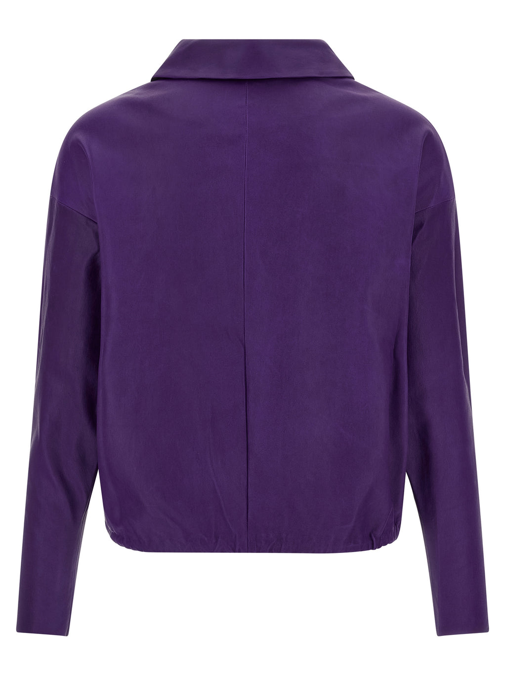 STOULS Purple Lamb Leather Blouse