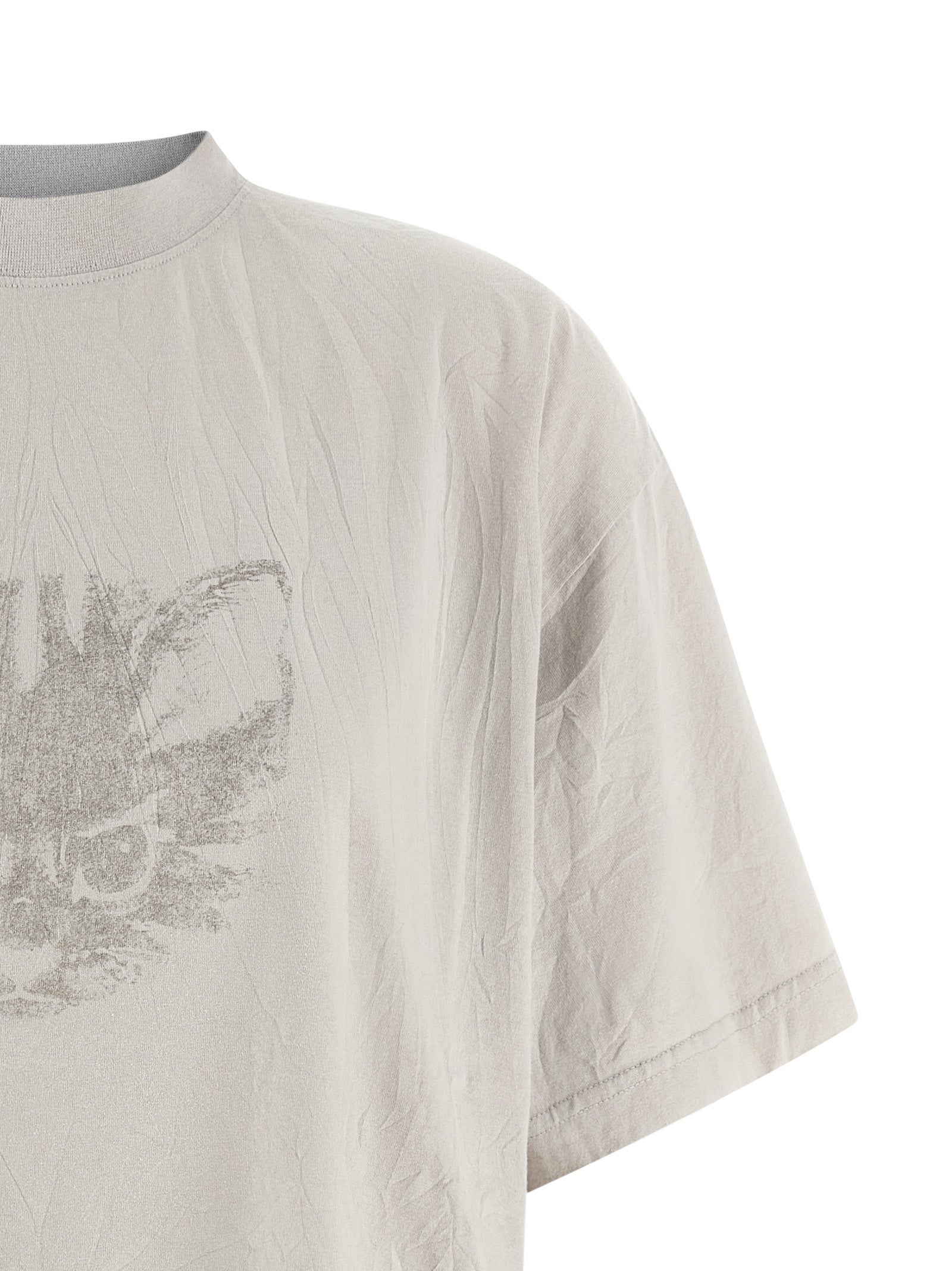 Camiseta de algodón blanca Balenciaga