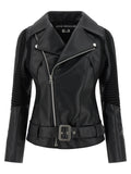 Junya Watanabe Black Artificial Leather Biker Jacket