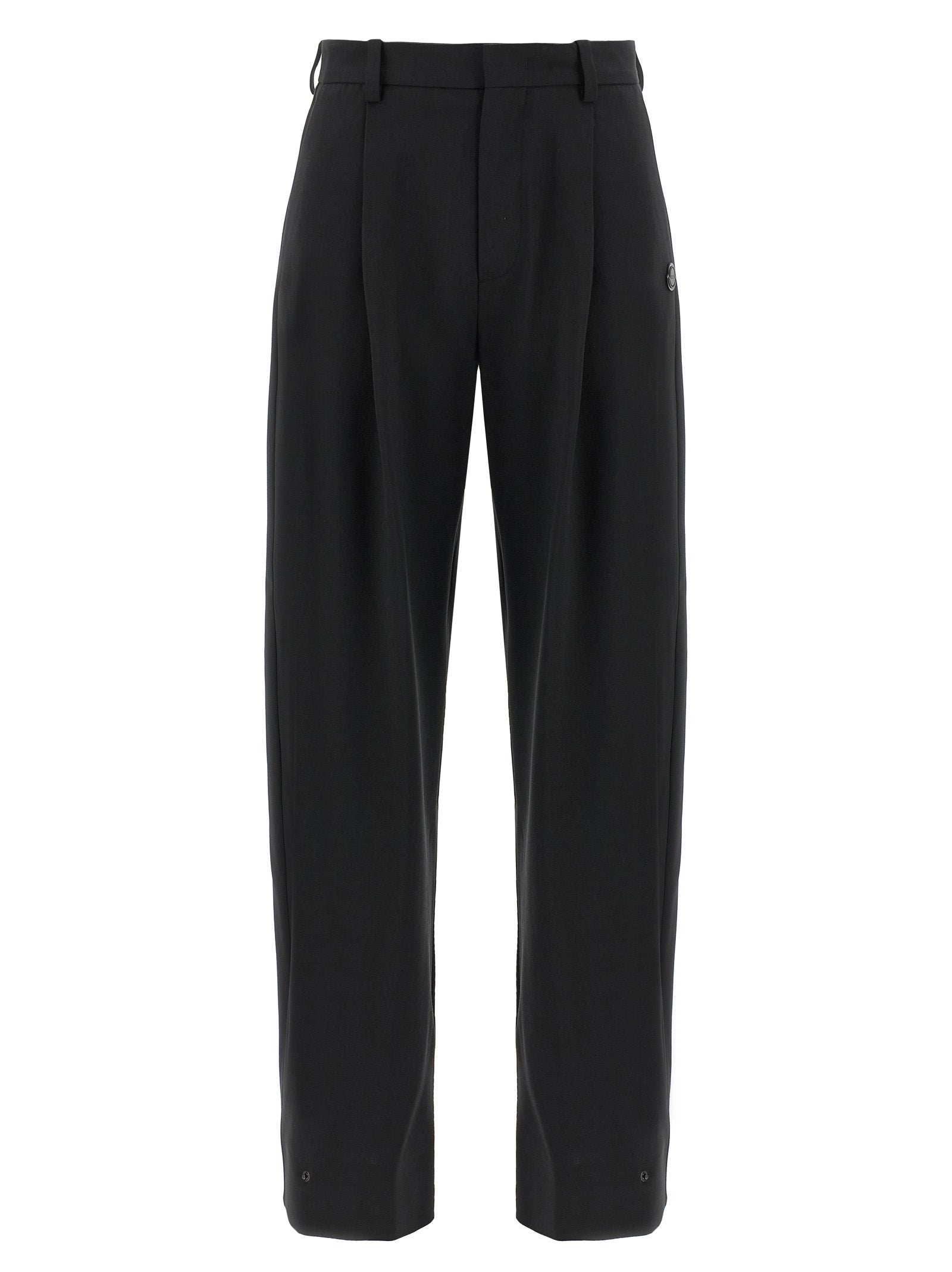 MONCLER GENIUS Pantalón de Vestir Negro de Poliéster