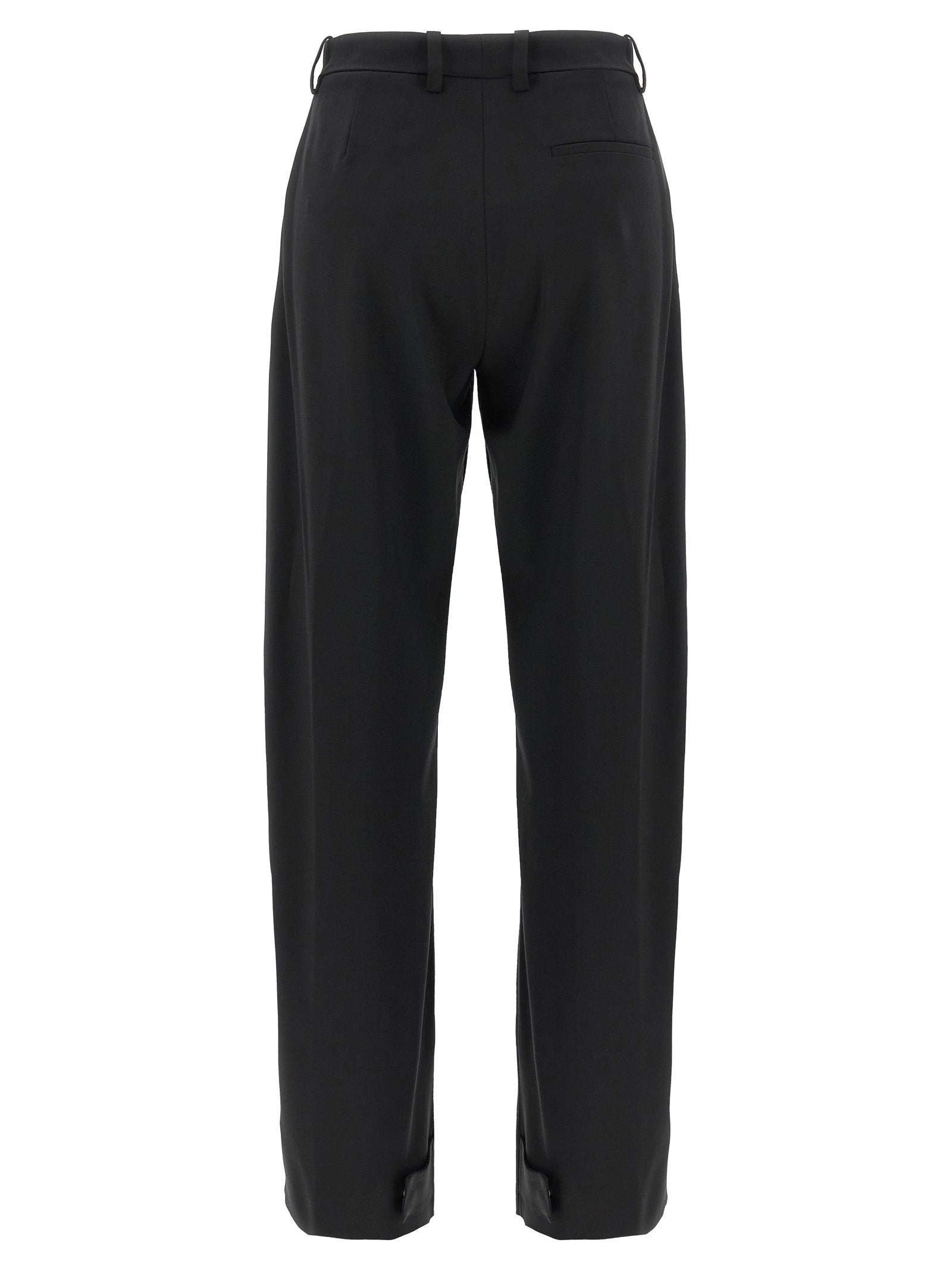 MONCLER GENIUS Pantalón de Vestir Negro de Poliéster