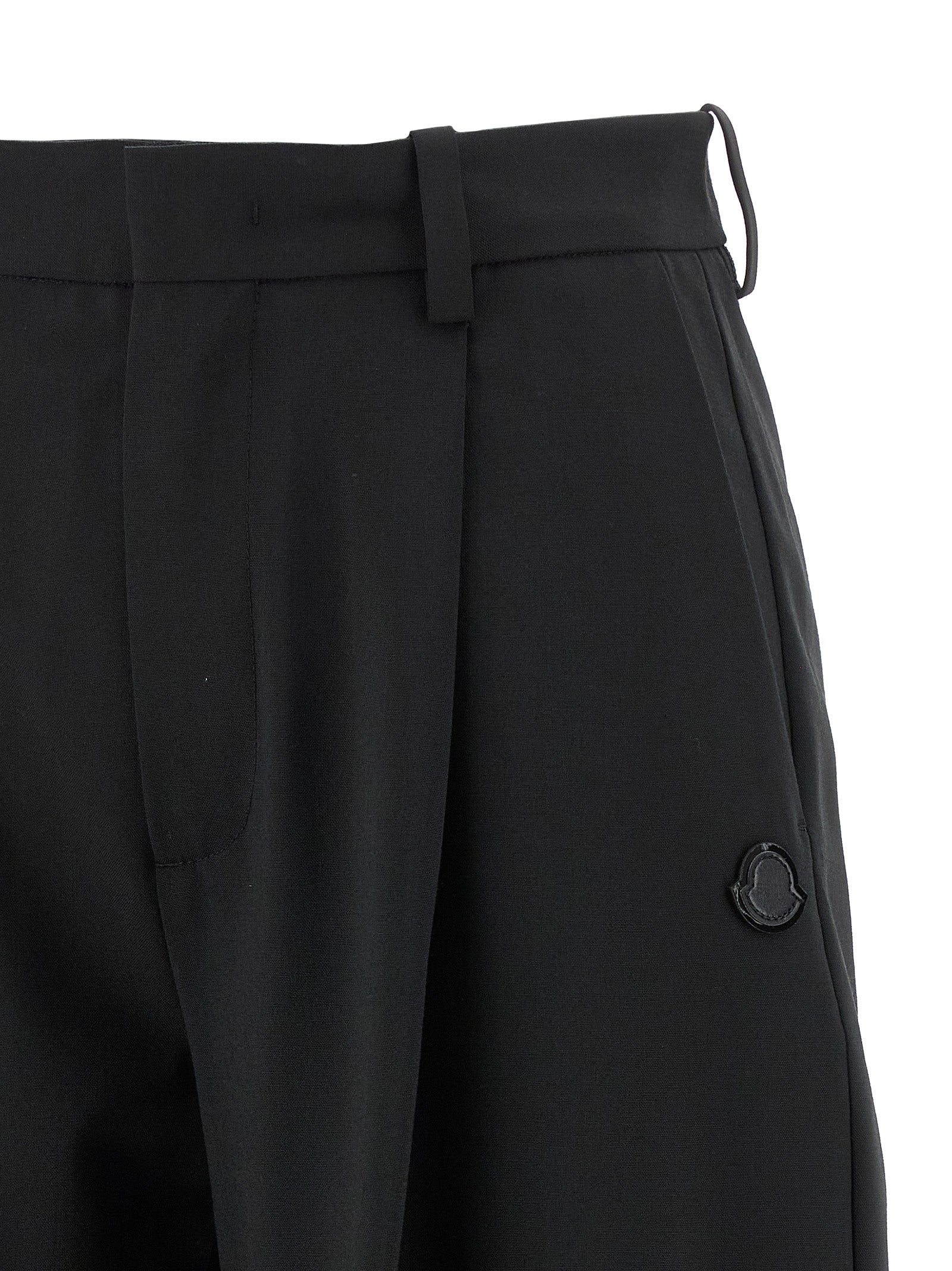 MONCLER GENIUS Pantalón de Vestir Negro de Poliéster