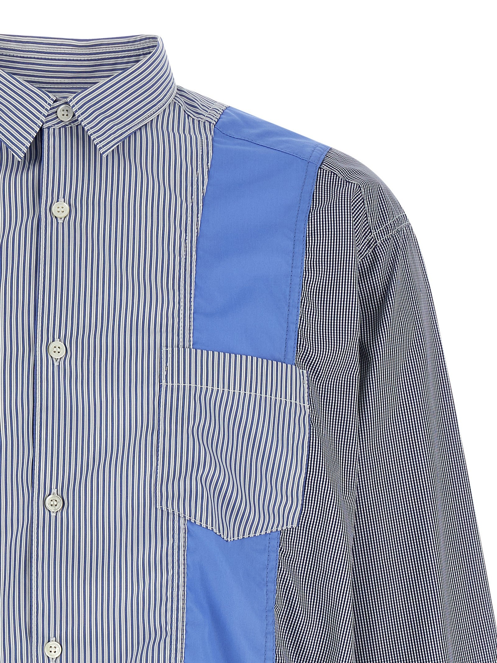 Blusa de algodón azul Comme des Garçons