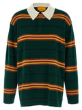 Guest in Residence Bicolor Cashmere Polo Shirt