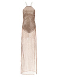 The Andamane Multicolor Polyester Long Dress