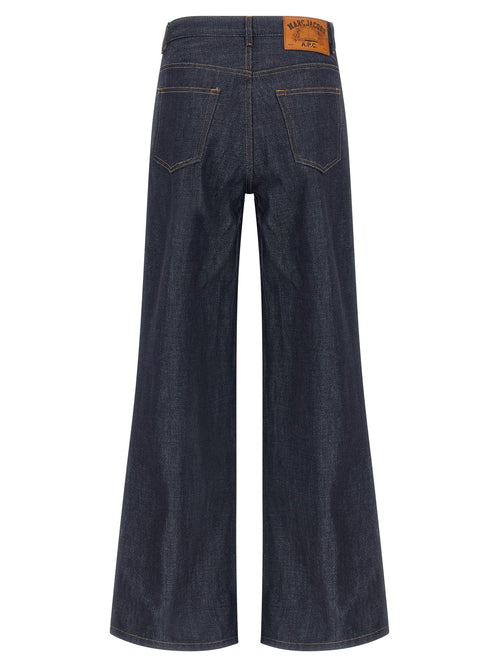 Jeans de pernera recta de algodón azul A.P.C.
