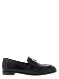 Mocasines sin cordones Fendi de piel de cordero negra