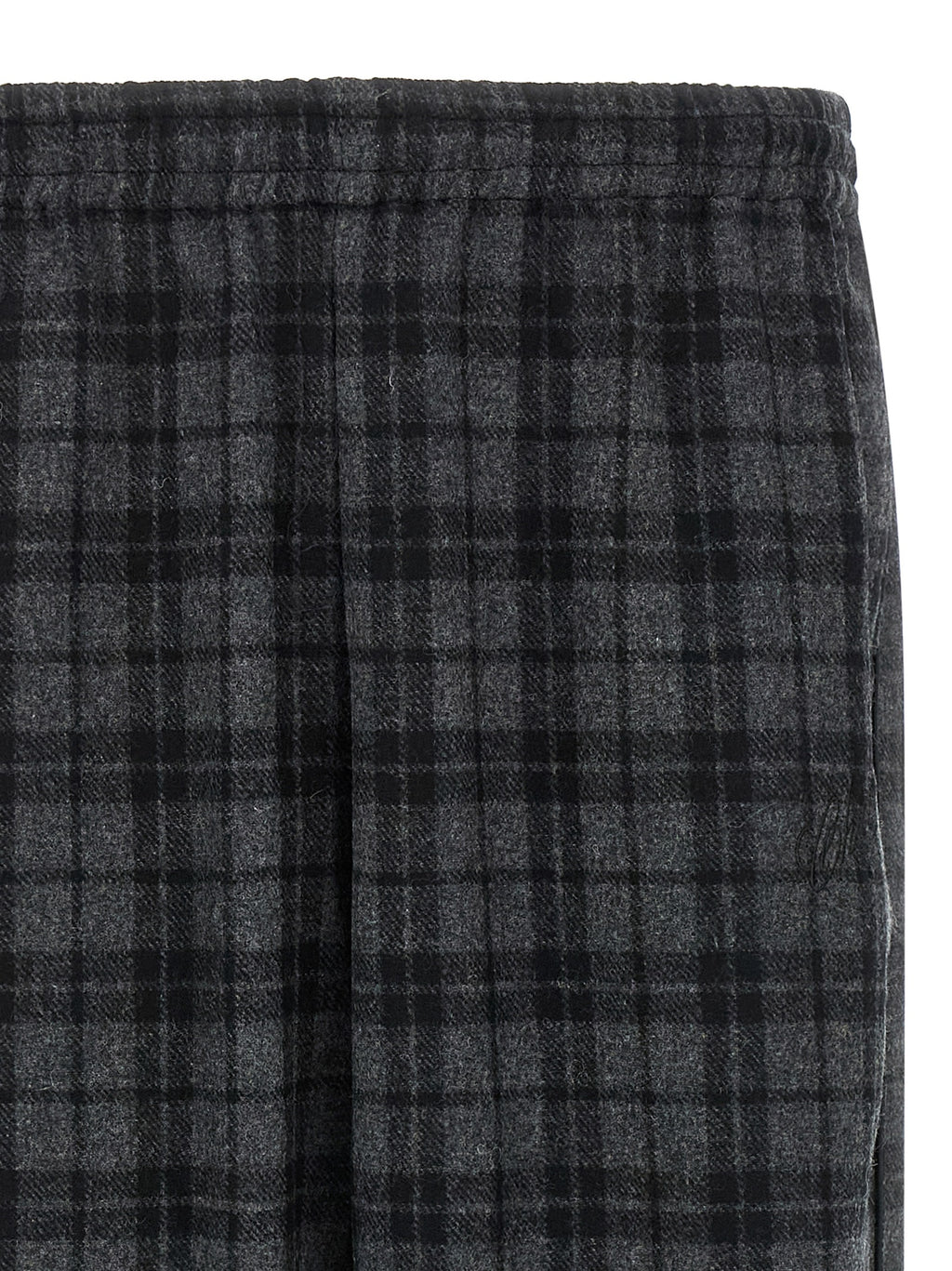 WILLY CHAVARRIA Gray Wool Casual Pants