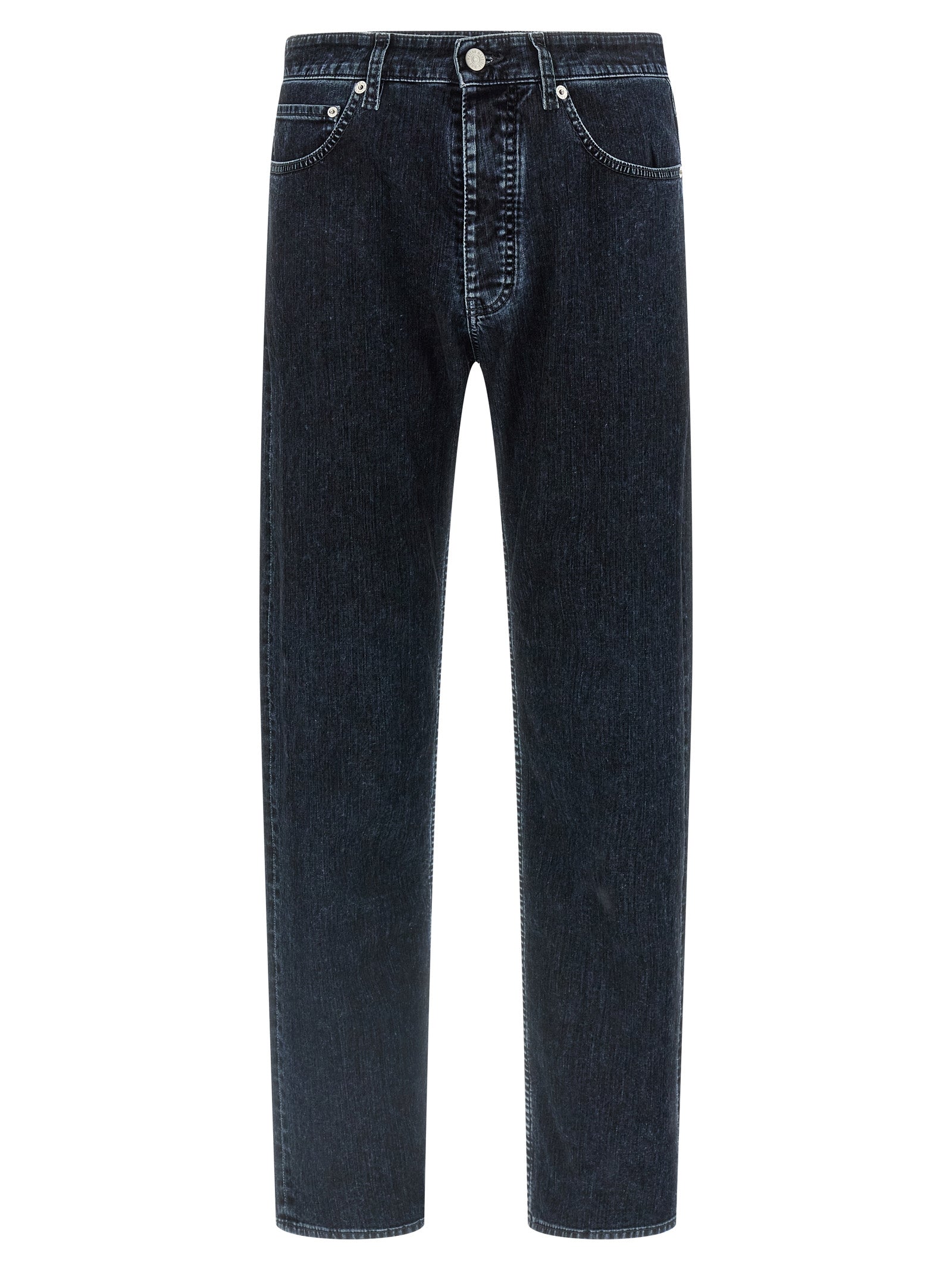 MM6 Maison Margiela Jeans Rectos de Algodón Negro