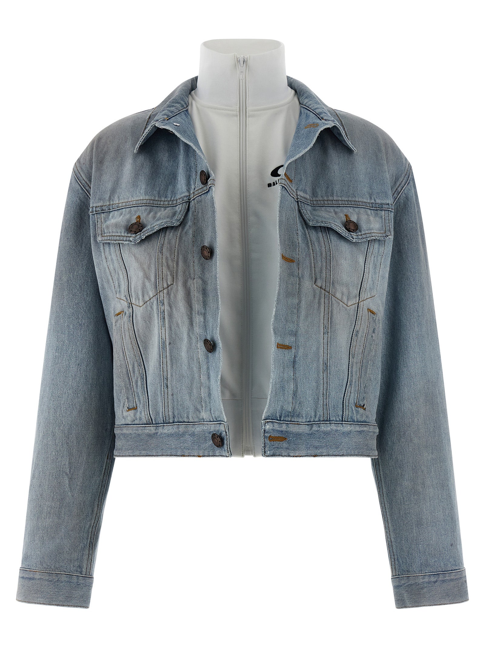Chaqueta vaquera de algodón azul Balenciaga