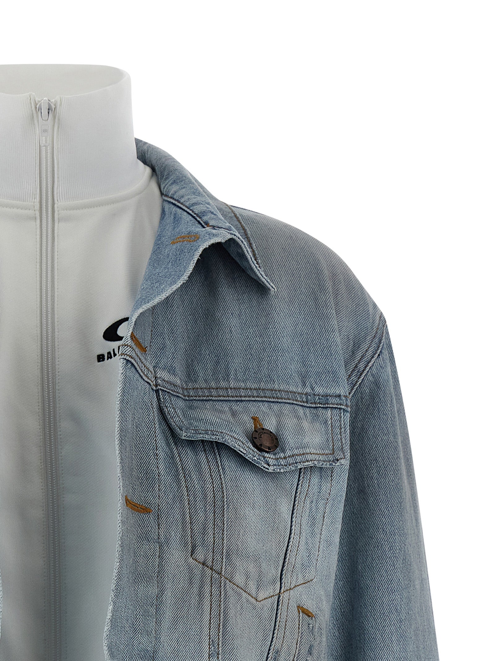 Chaqueta vaquera de algodón azul Balenciaga