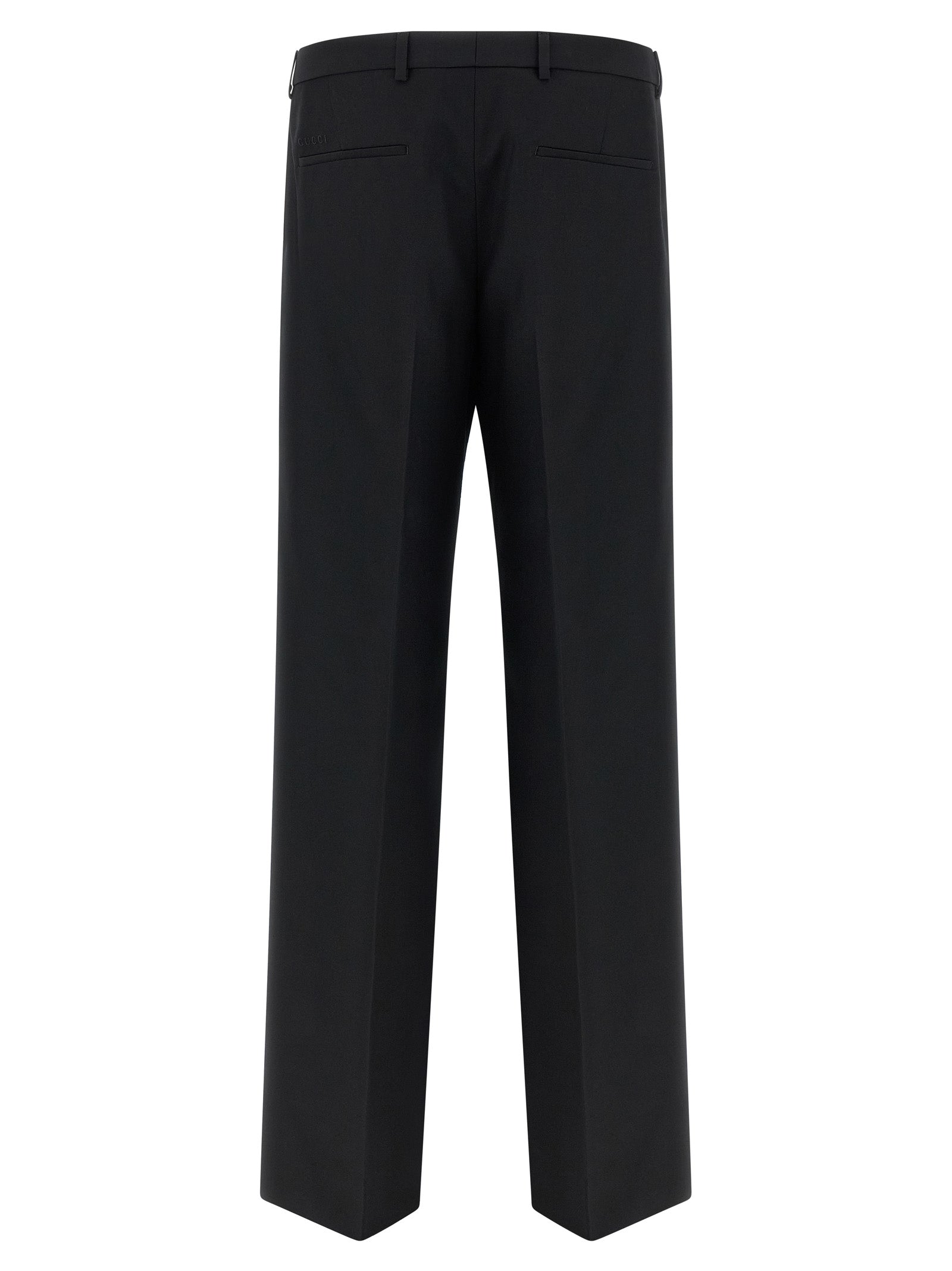 Gucci Pantalón de Vestir Negro de Poliéster