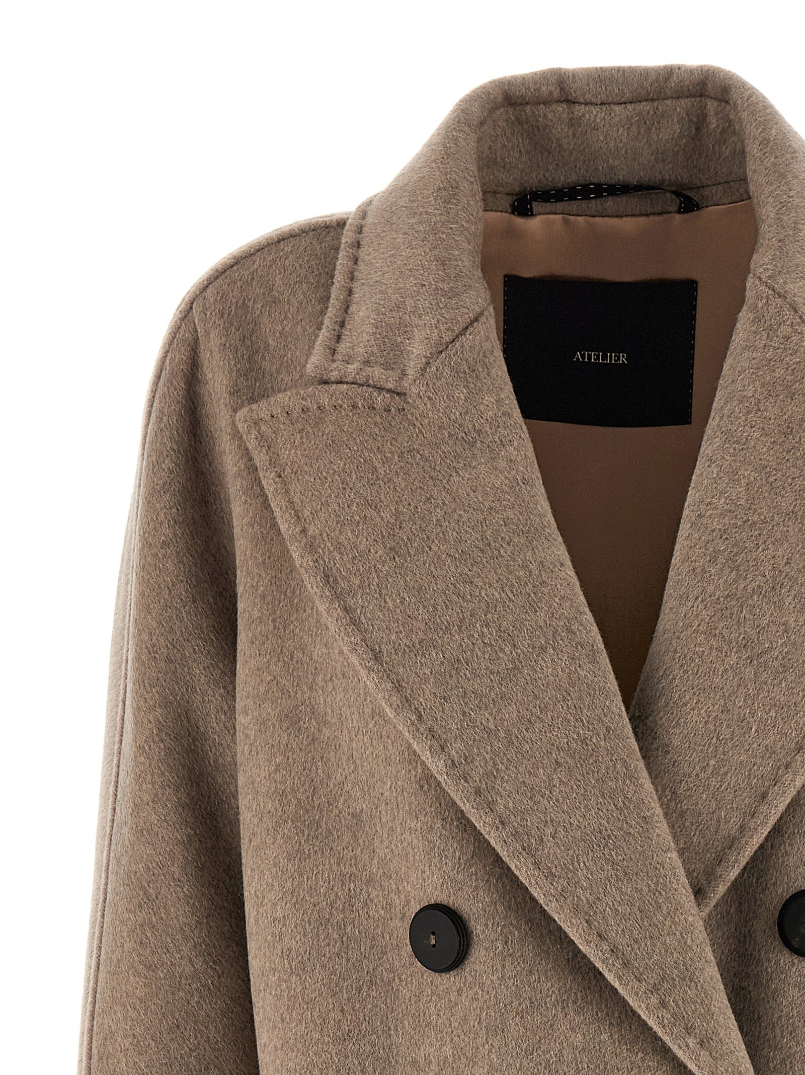Abrigo Max Mara de cachemir beige