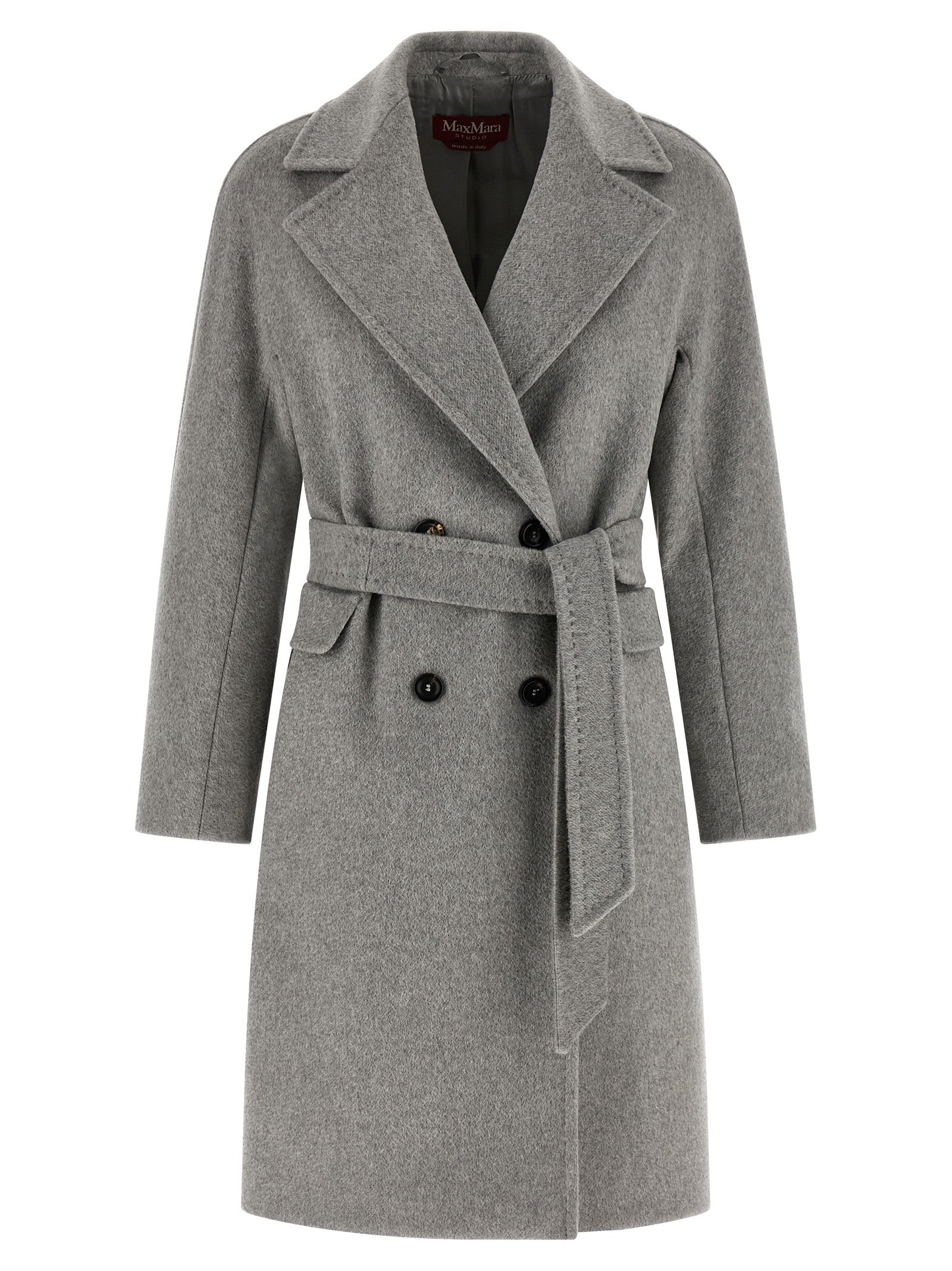 Abrigo Max Mara de Cachemir Gris