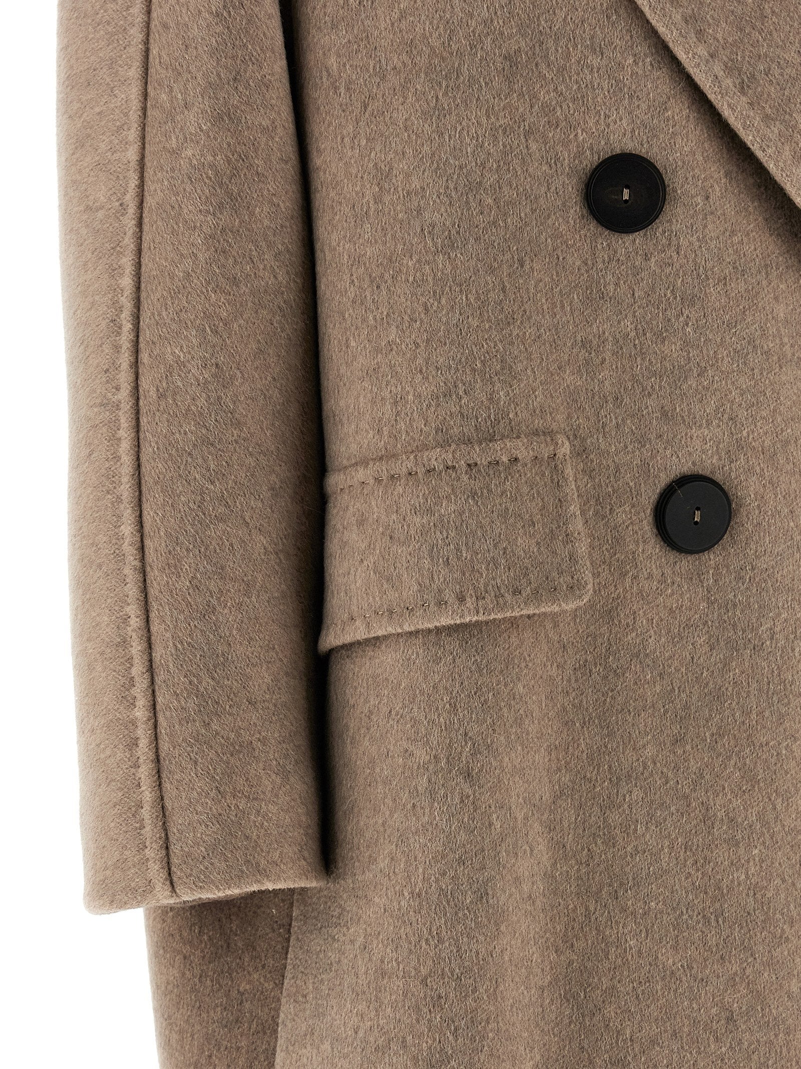 Abrigo Max Mara de cachemir beige