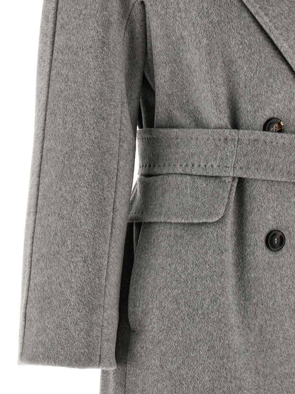 Abrigo Max Mara de Cachemir Gris