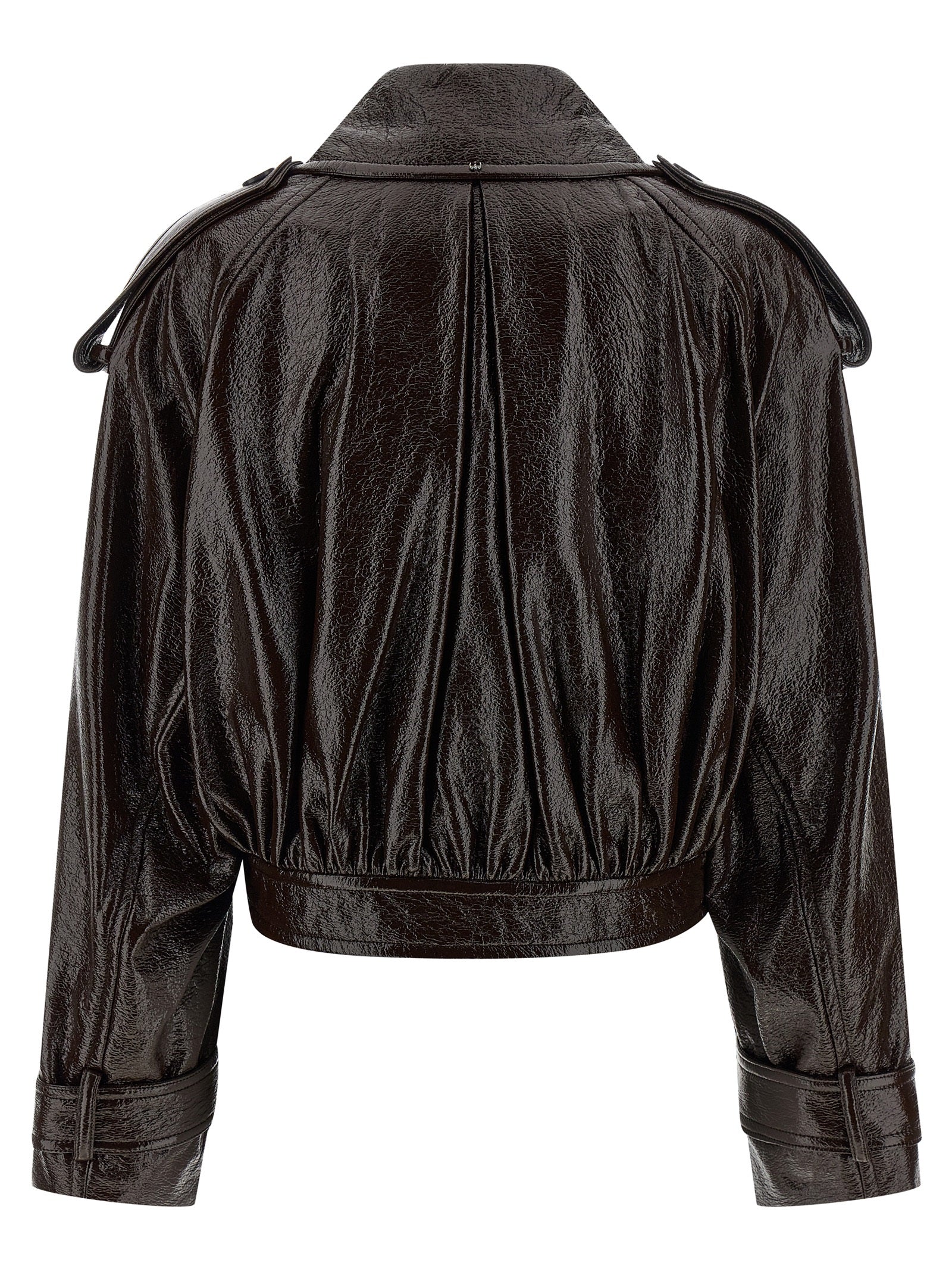 Abrigo Sportmax de algodón marrón