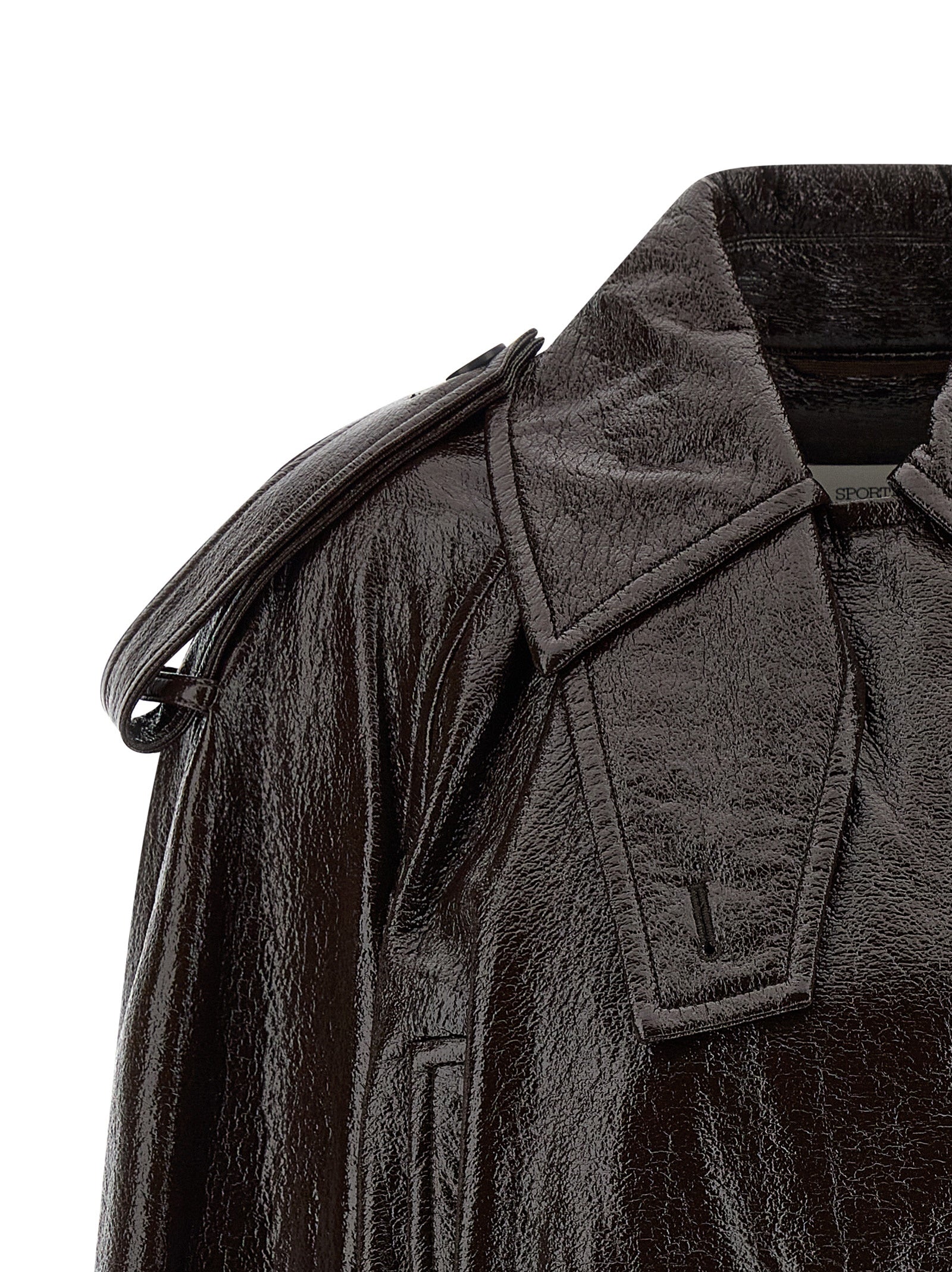 Abrigo Sportmax de algodón marrón