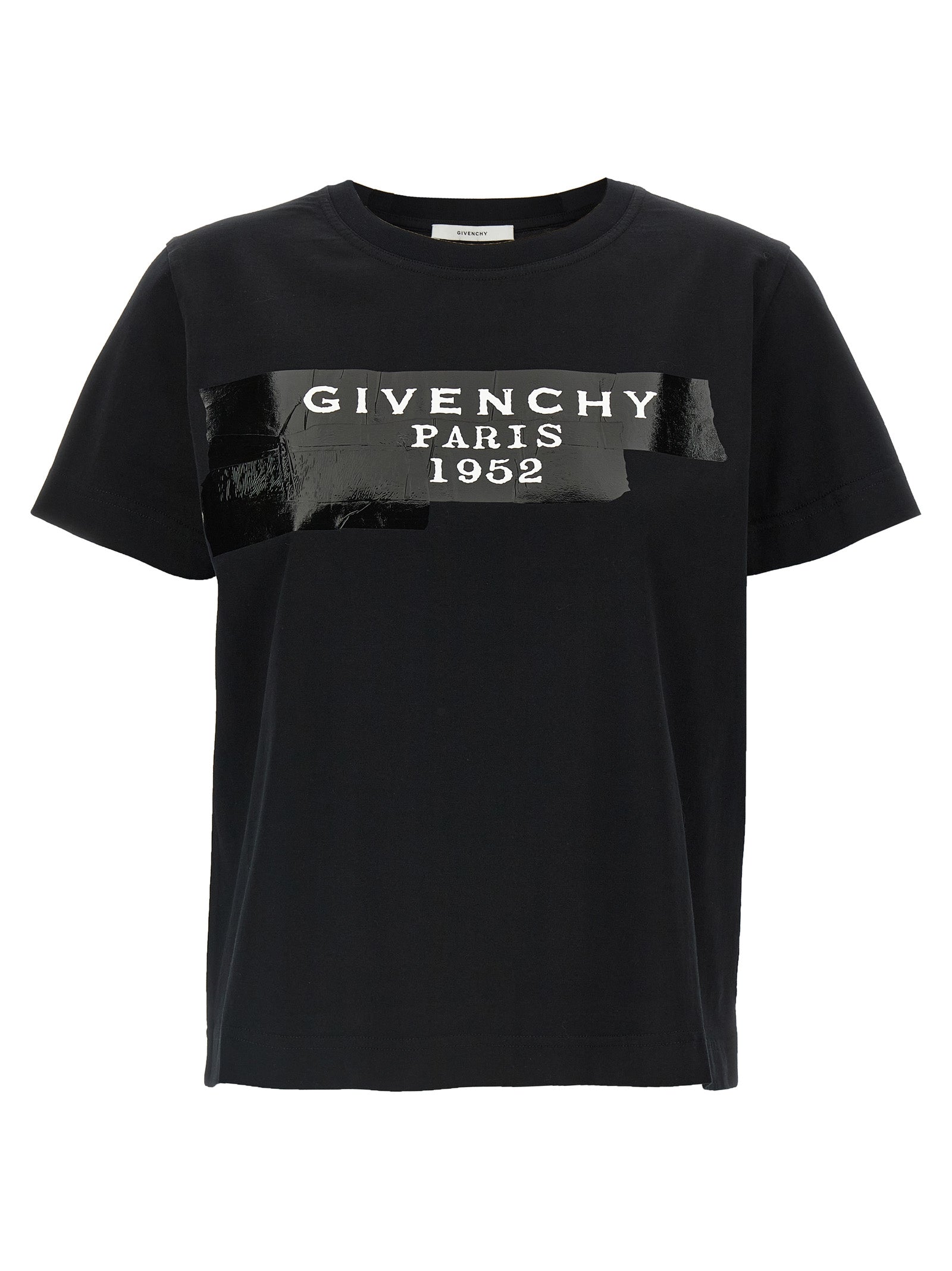 Camiseta negra de algodón Givenchy