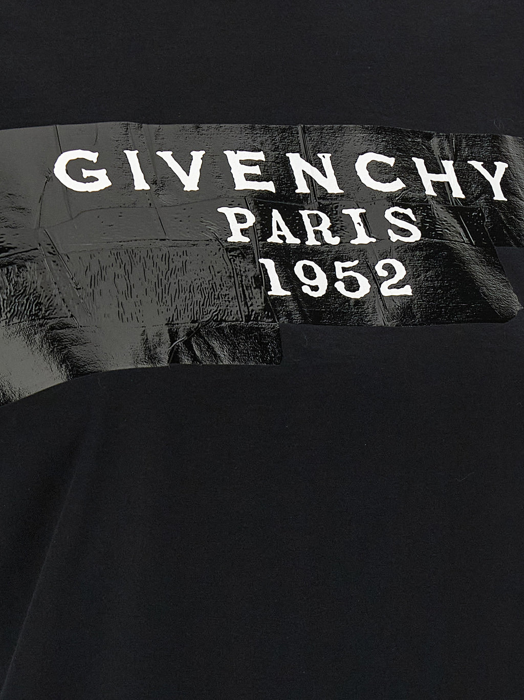 Camiseta negra de algodón Givenchy