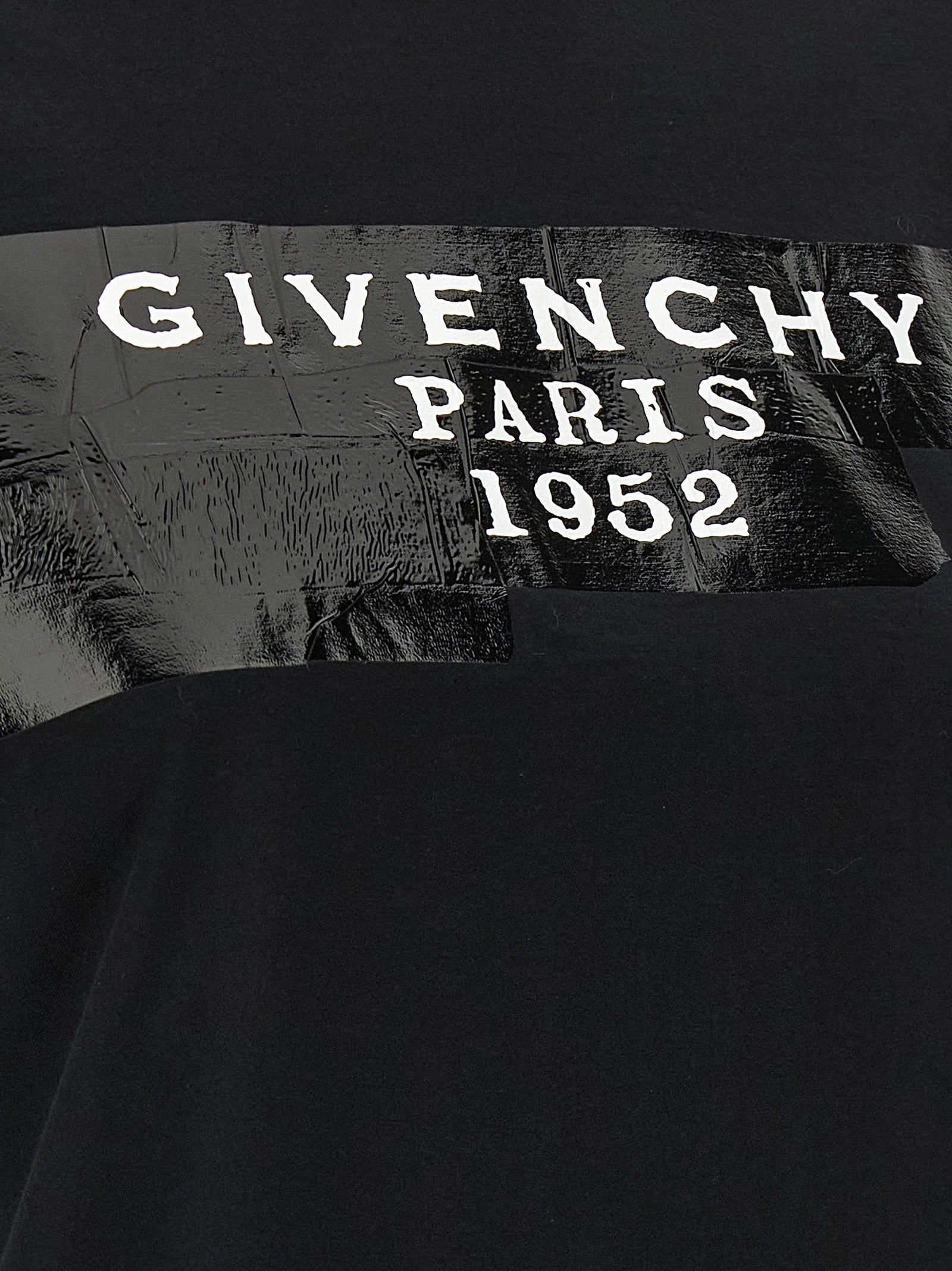 Camiseta negra de algodón Givenchy