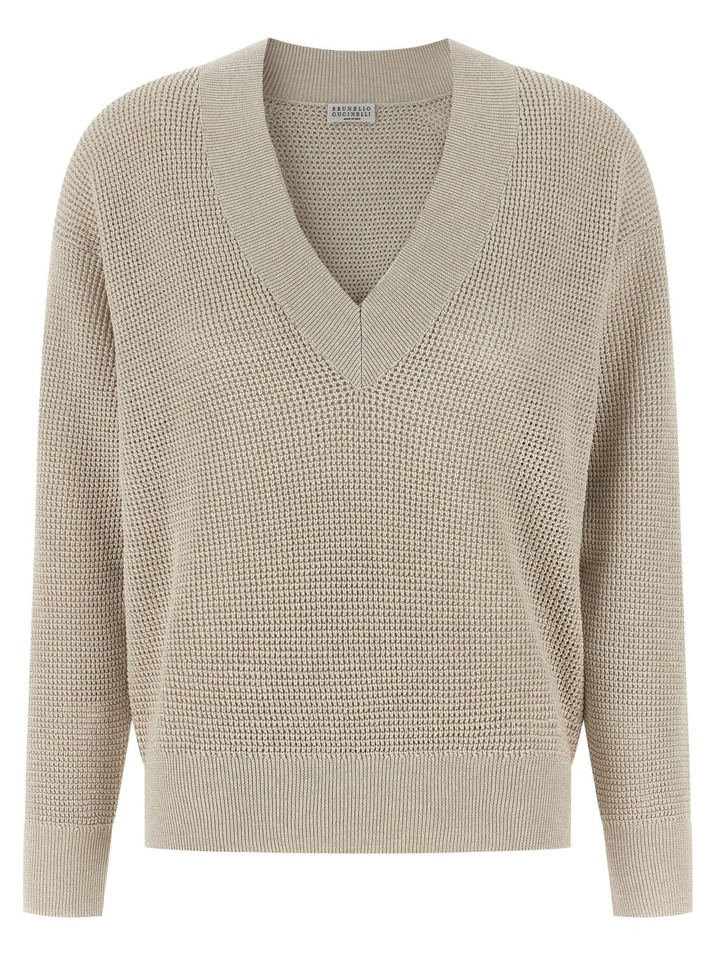 Cárdigan Brunello Cucinelli de algodón beige