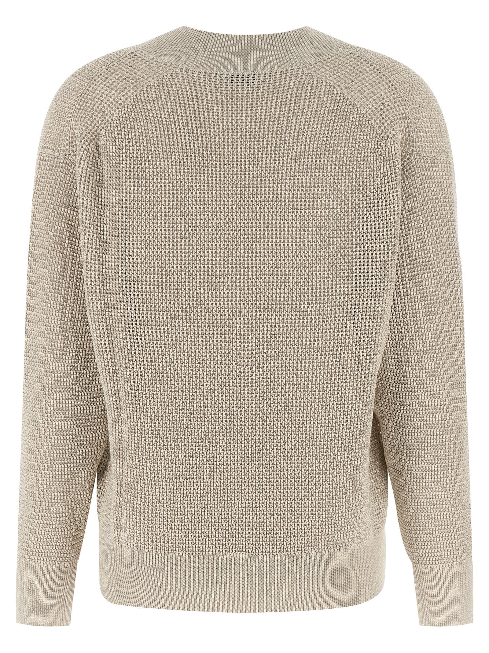 Cárdigan Brunello Cucinelli de algodón beige
