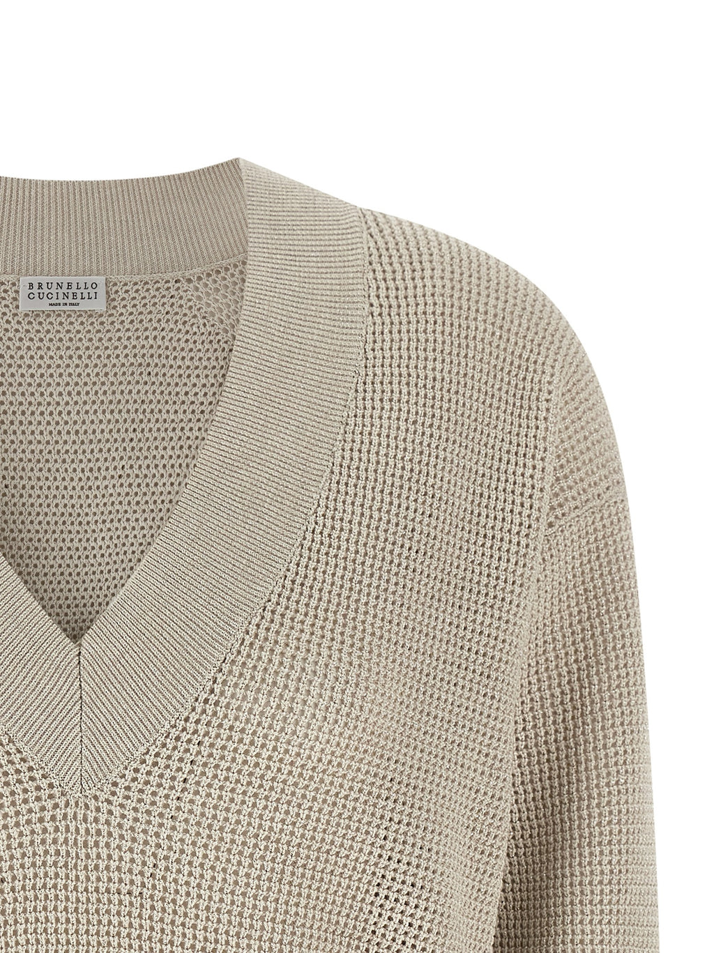 Cárdigan Brunello Cucinelli de algodón beige