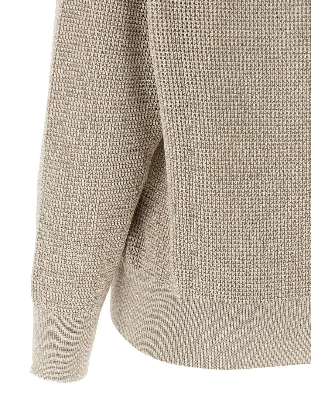 Cárdigan Brunello Cucinelli de algodón beige