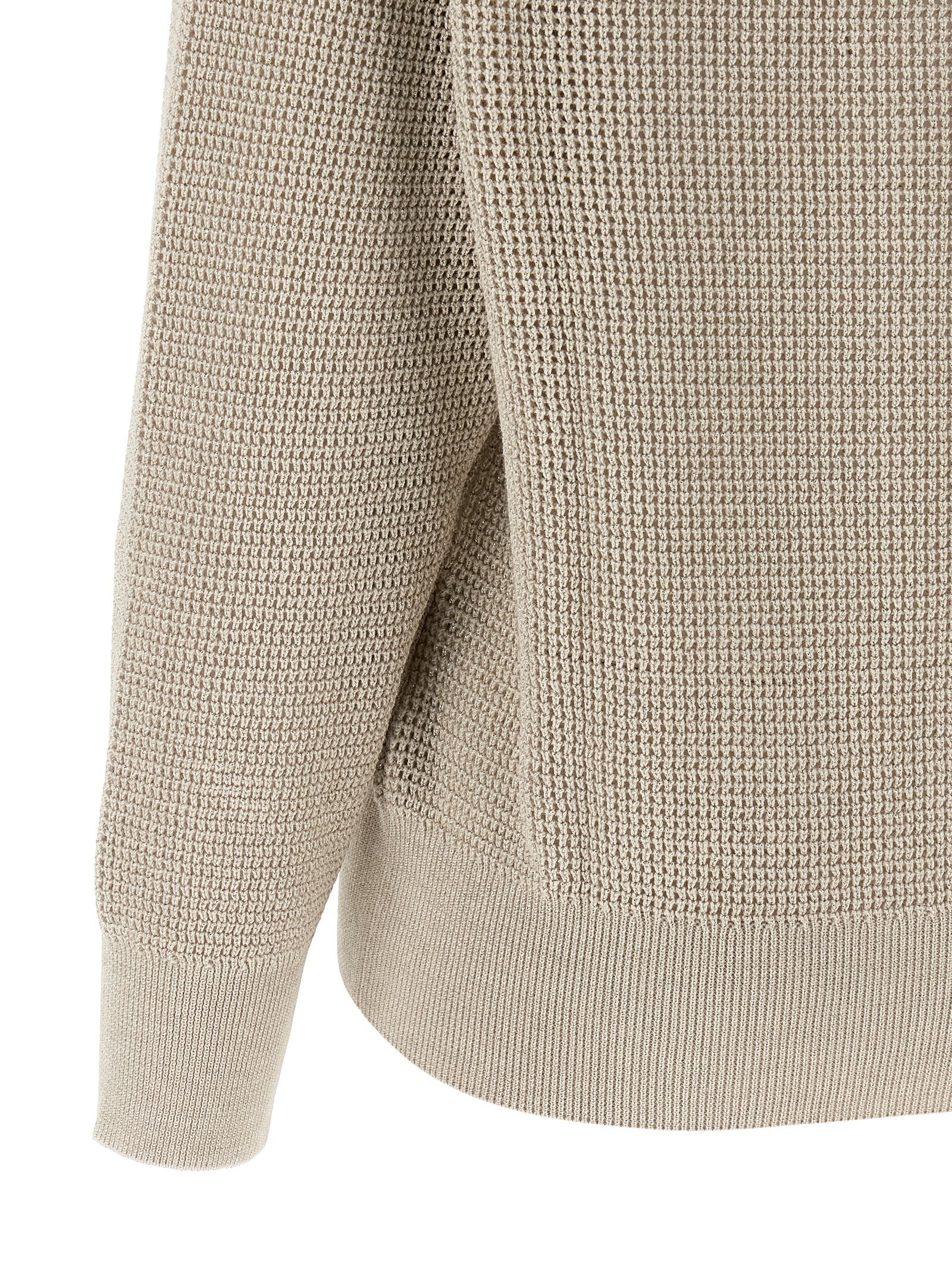Cárdigan Brunello Cucinelli de algodón beige