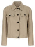 Blazer Brunello Cucinelli de lino beige