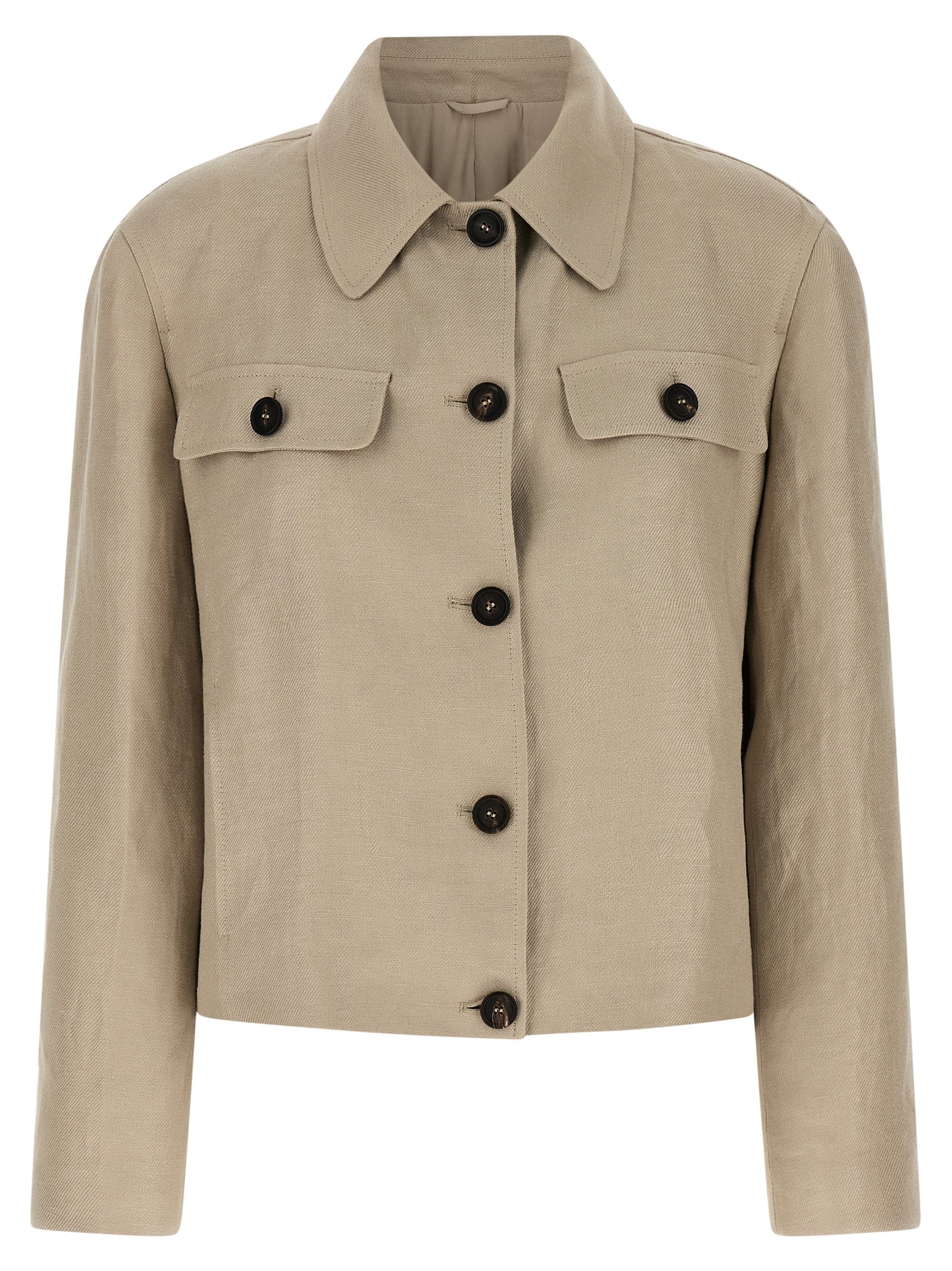 Blazer Brunello Cucinelli de lino beige