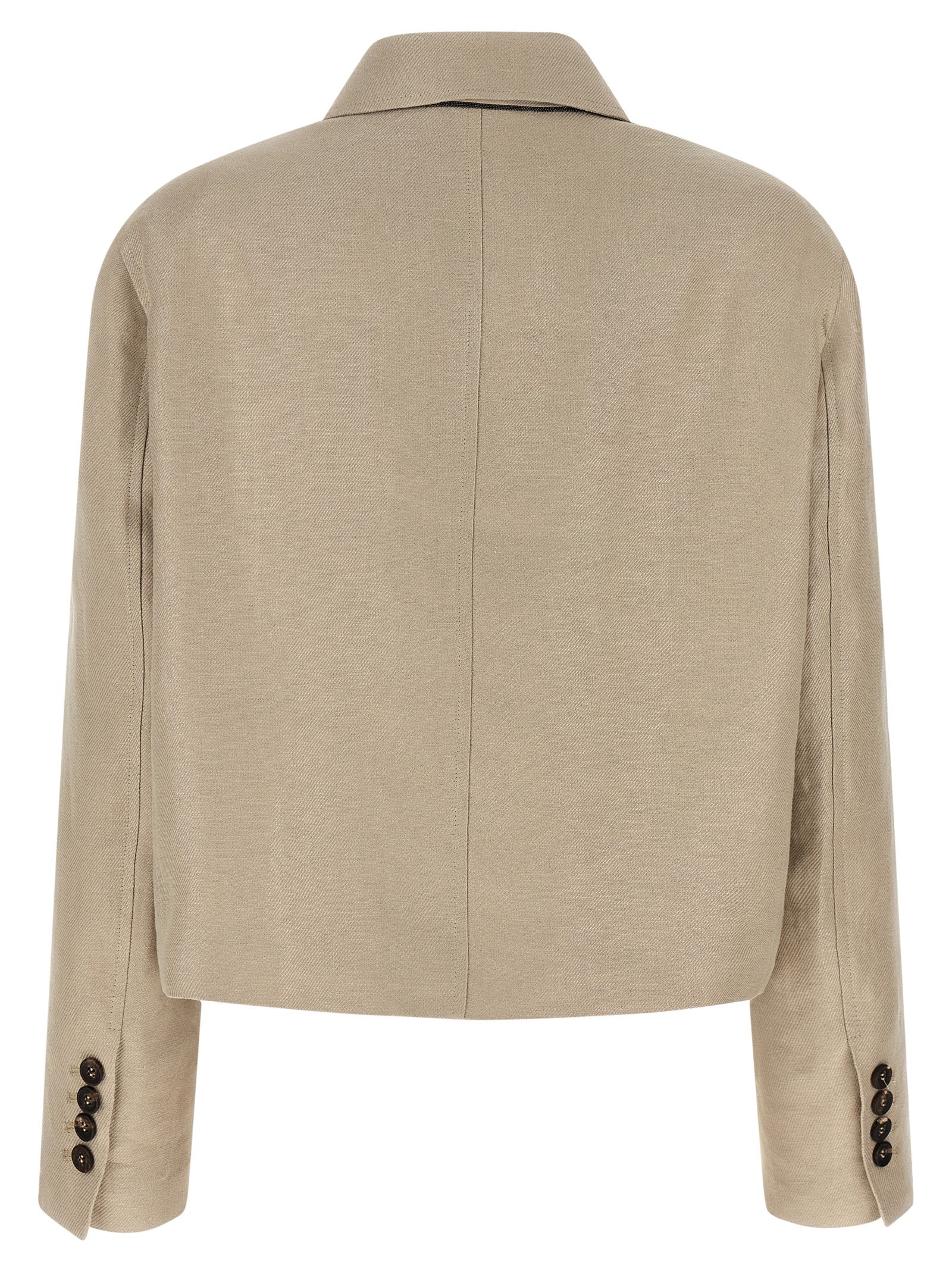Blazer Brunello Cucinelli de lino beige