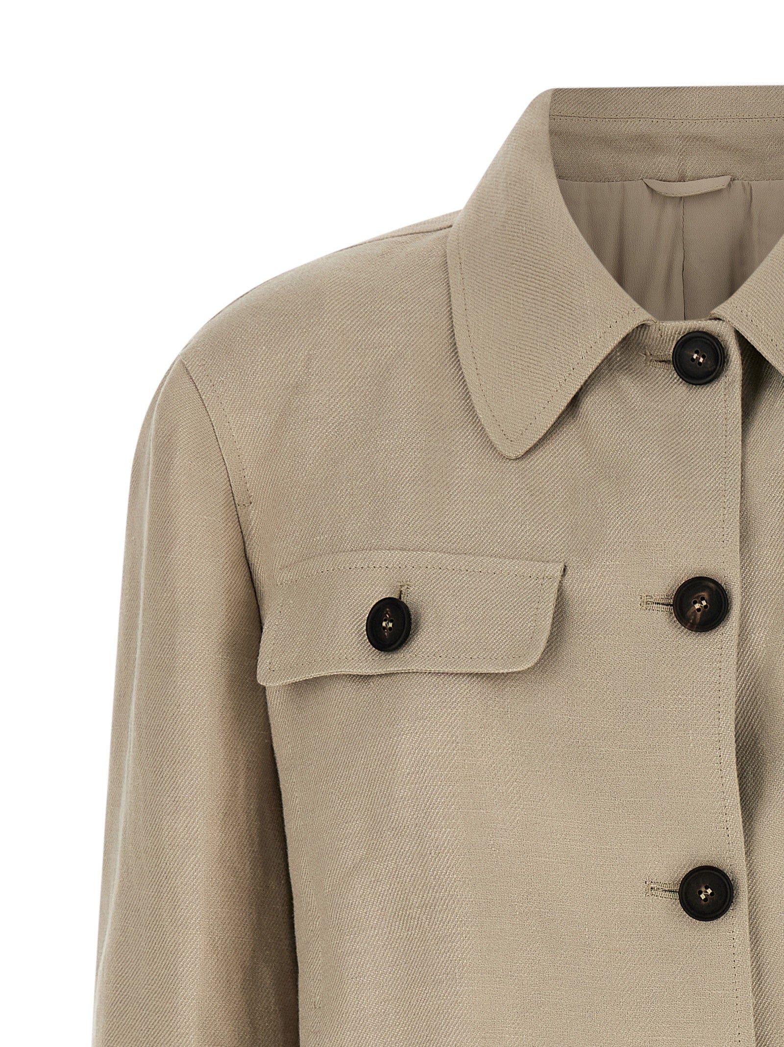 Blazer Brunello Cucinelli de lino beige