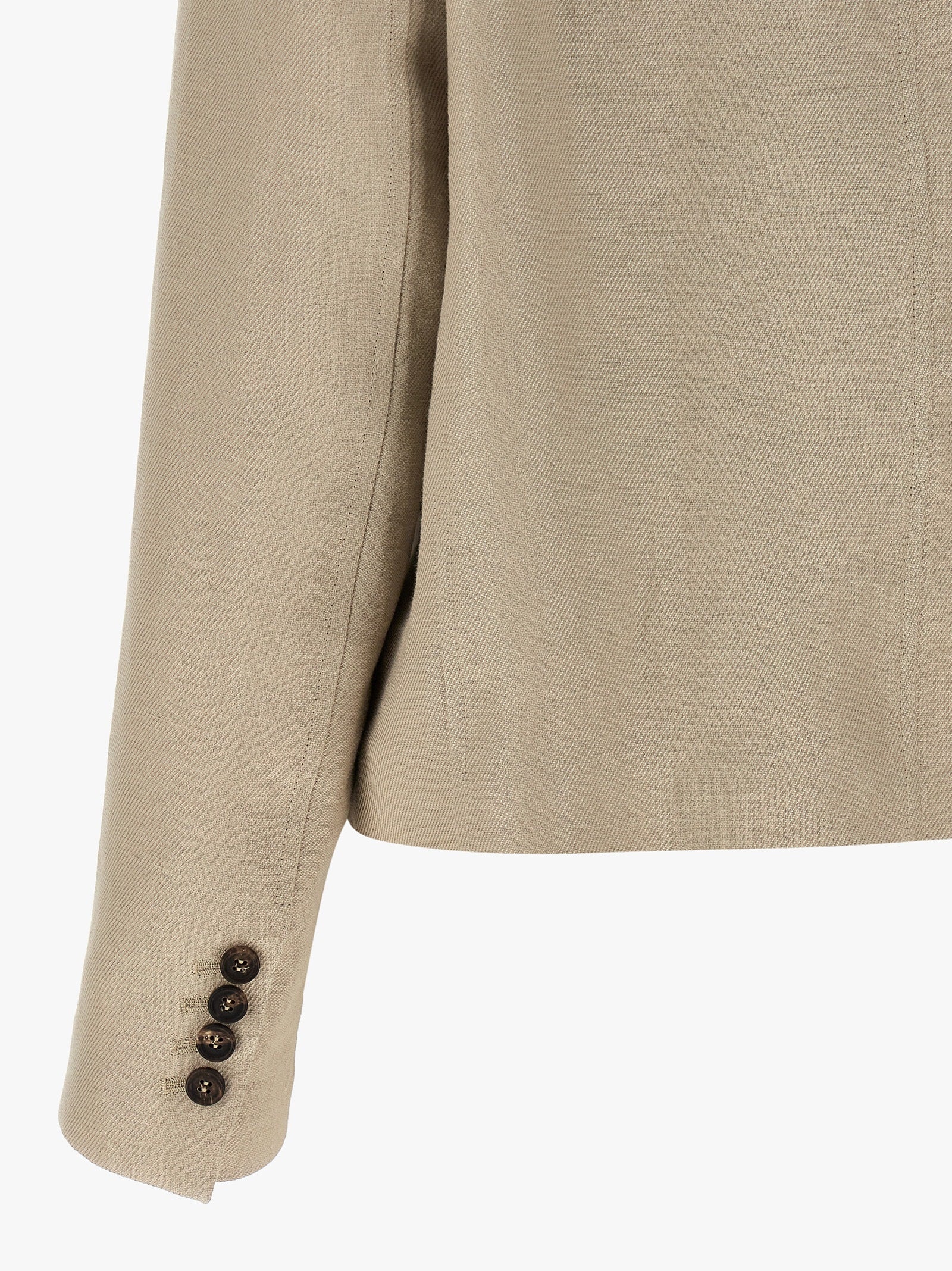 Blazer Brunello Cucinelli de lino beige