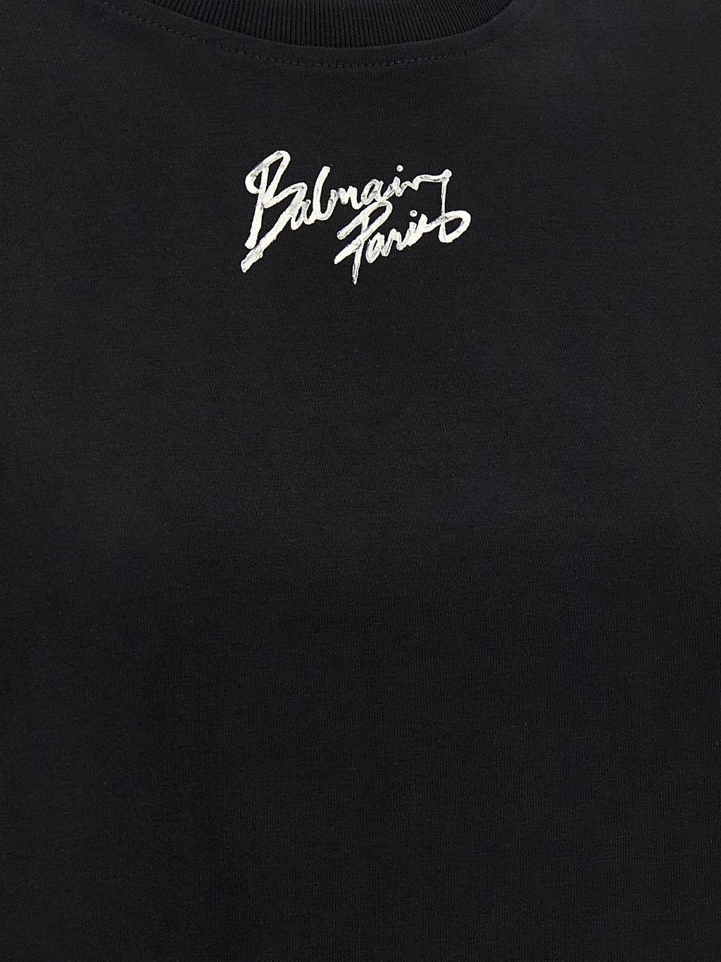 Camiseta Balmain de algodón negra