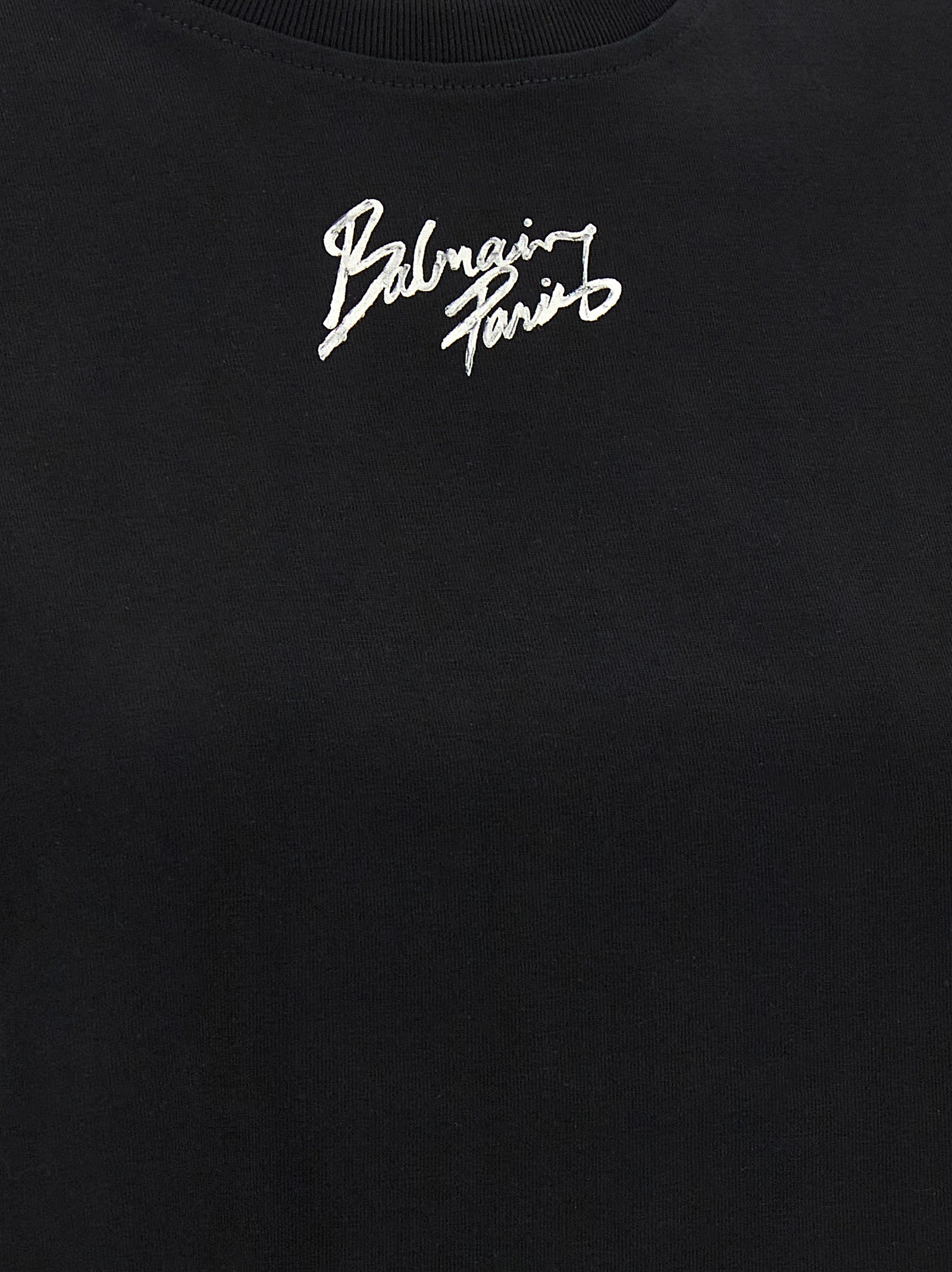 Camiseta Balmain de algodón negra