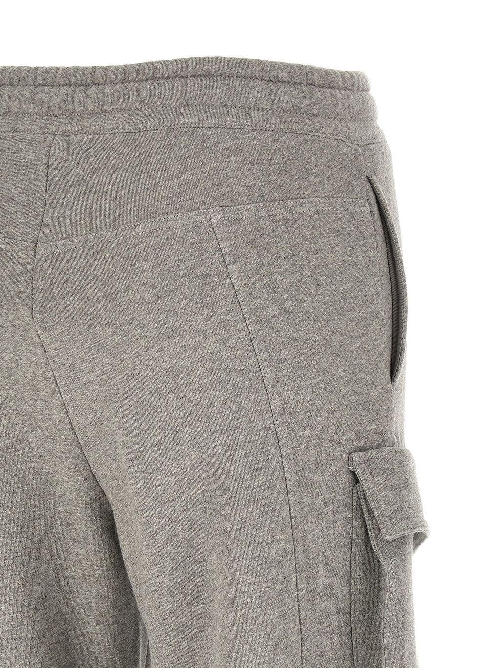 The Attico Gray Cotton Cargo Pants