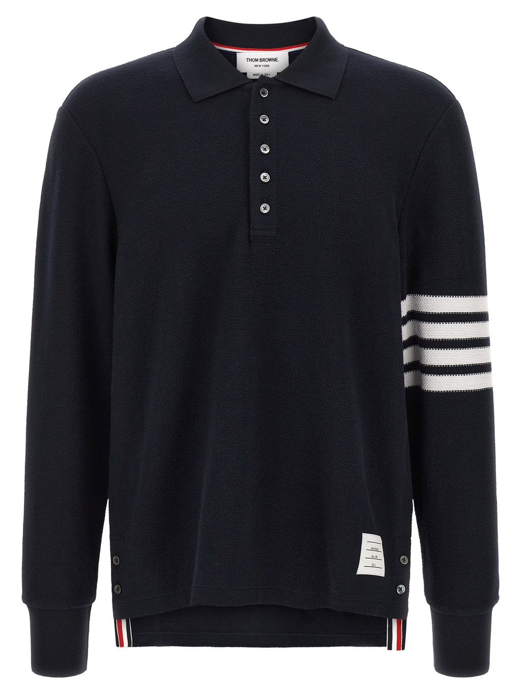 Polo de Algodón Azul Thom Browne