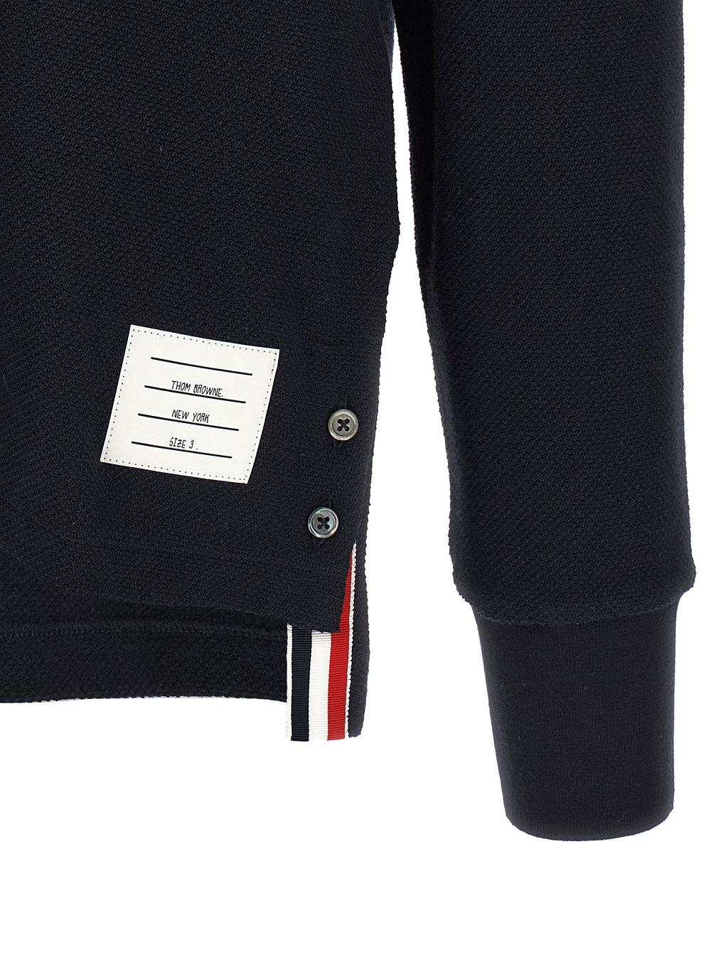 Polo de Algodón Azul Thom Browne