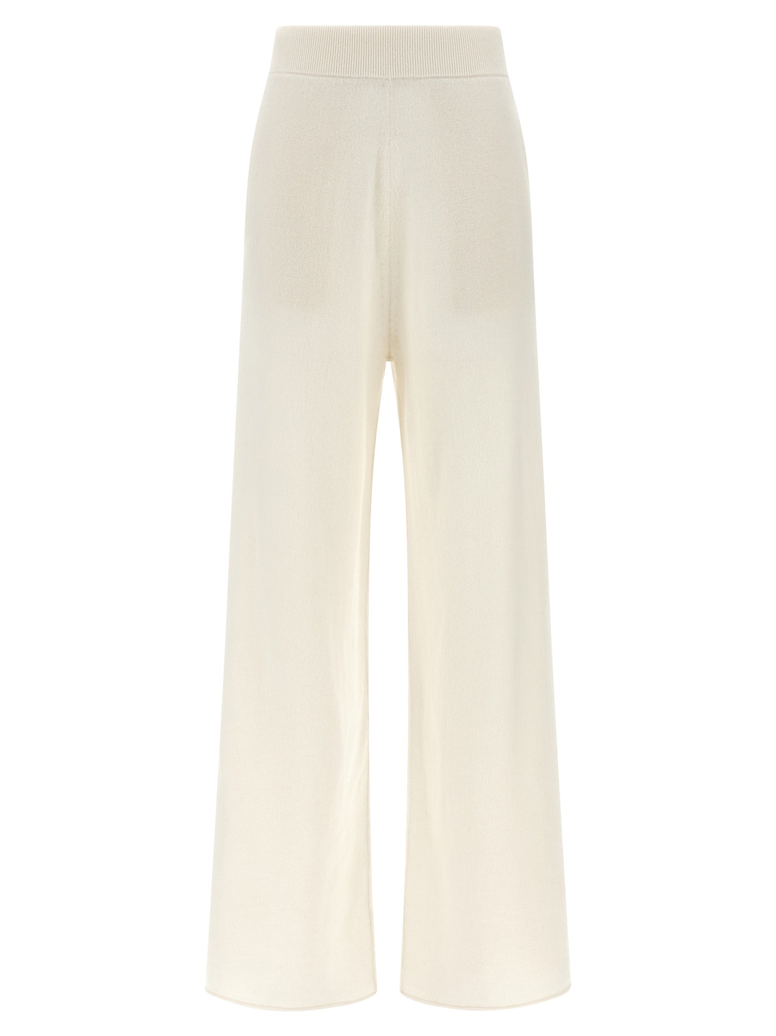 Max Mara Pantalones casuales de cachemir blancos