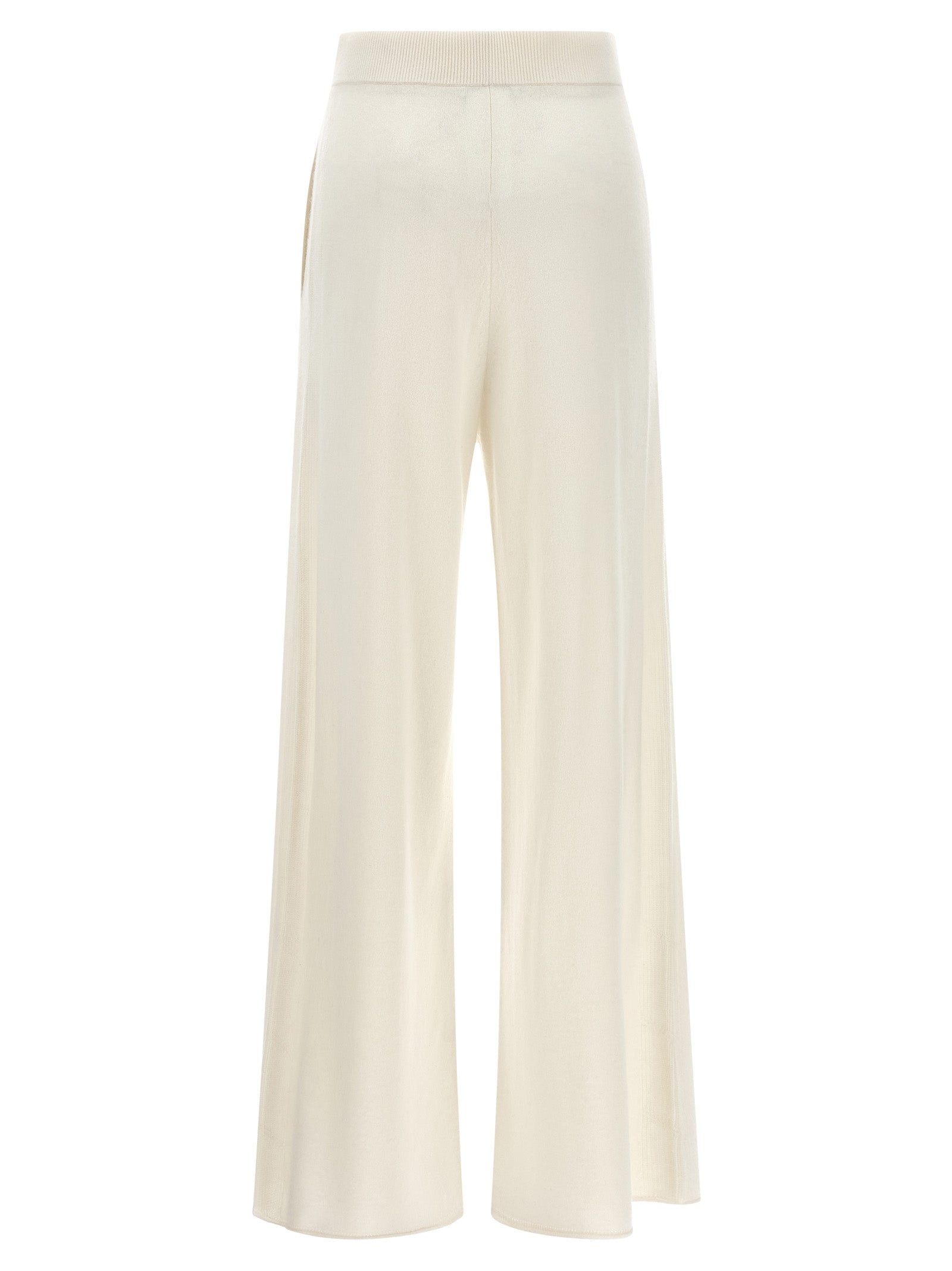 Max Mara Pantalones casuales de cachemir blancos