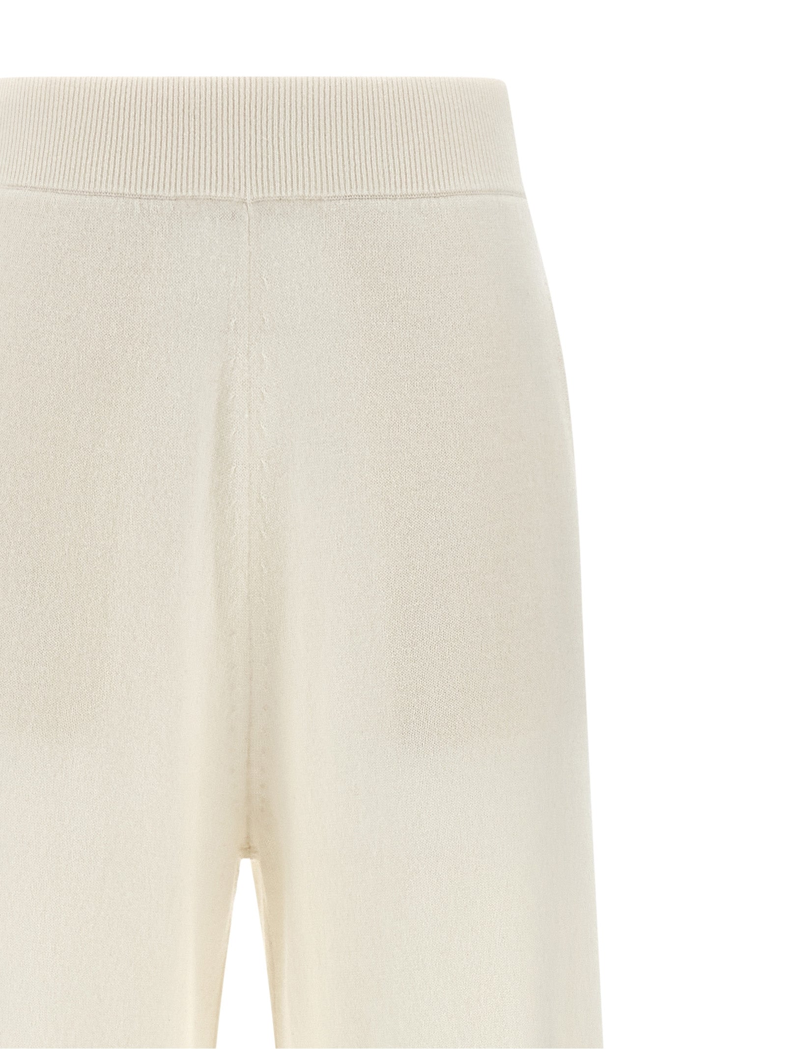 Max Mara Pantalones casuales de cachemir blancos