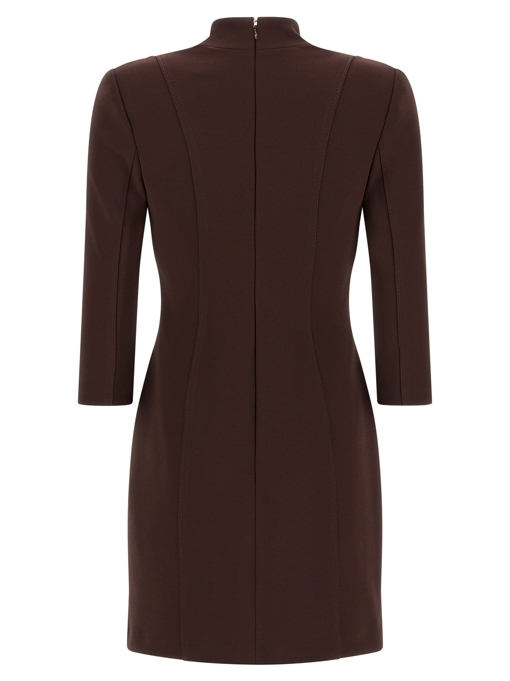 Minivestido Elisabetta Franchi de poliéster marrón