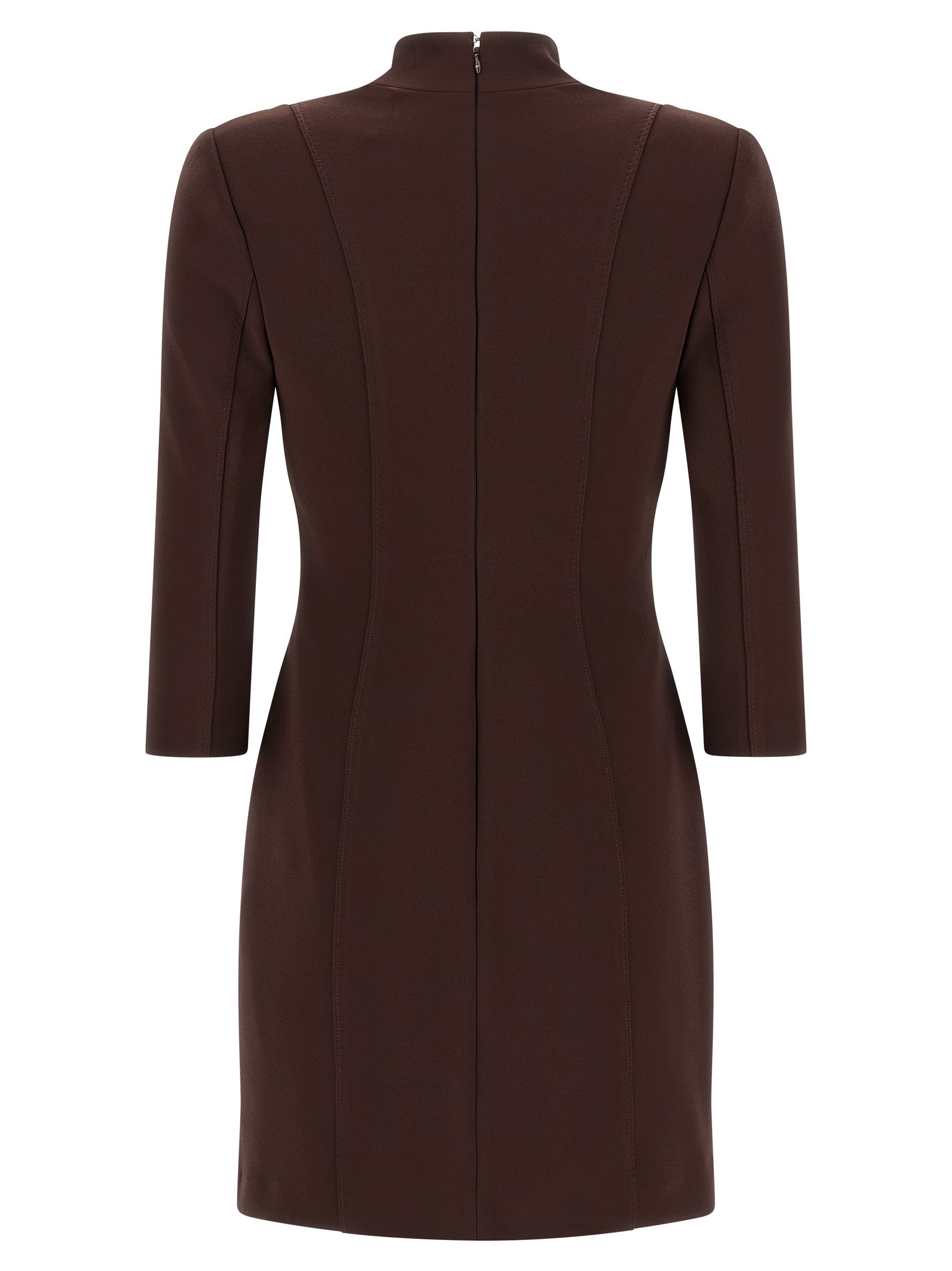 Minivestido Elisabetta Franchi de poliéster marrón