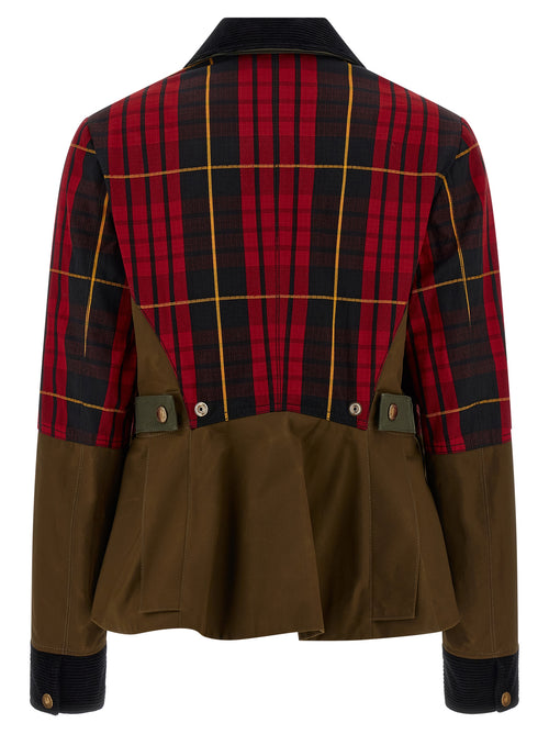 Chaqueta larga Alexander McQueen de algodón multicolor