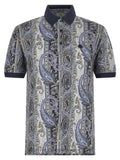 Polo de algodón azul Etro